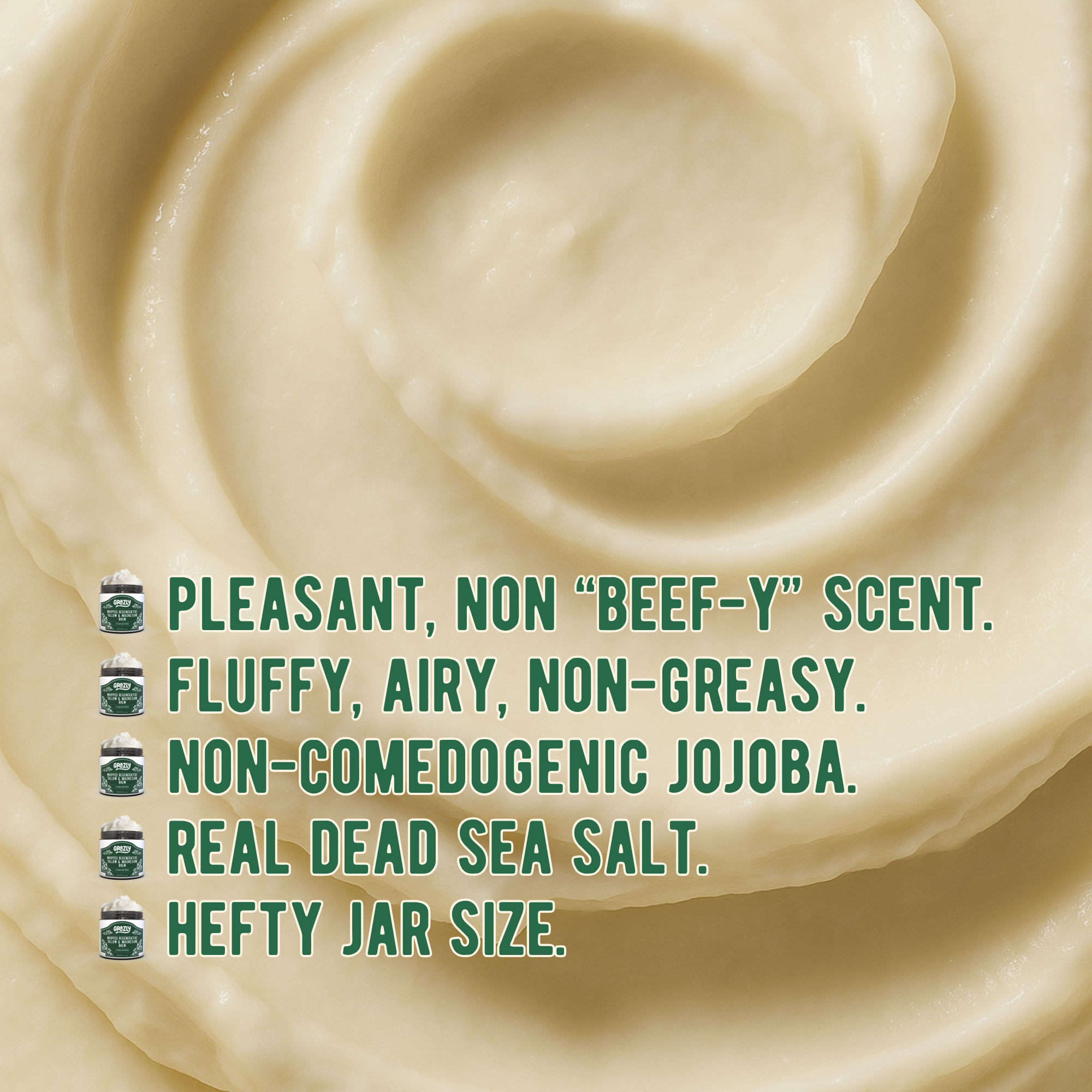 Dead Sea Magnesium & Tallow Balm
